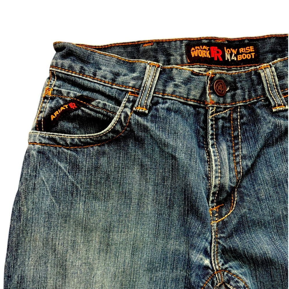 Ariat Men's M4 Work FR Low Rise Bootcut Jeans 30 x 30   10 0515 - Picture 5 of 10